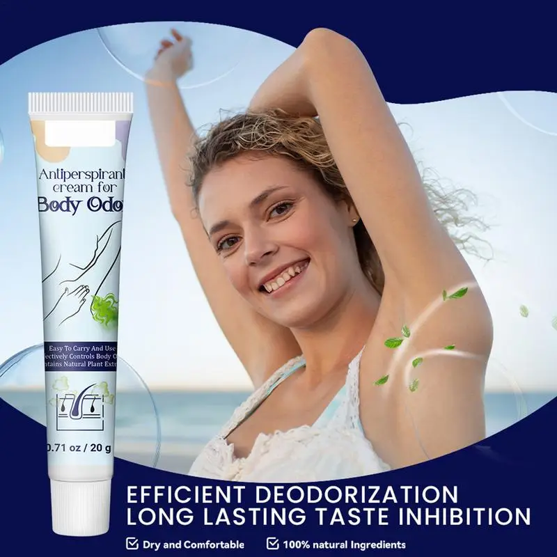 Armpit Smell Remover Underarm Odor Treat 0.71 Oz Underarm Odor Protection Floral Scent Smell Armpit Sweat Odor Treat Cream For