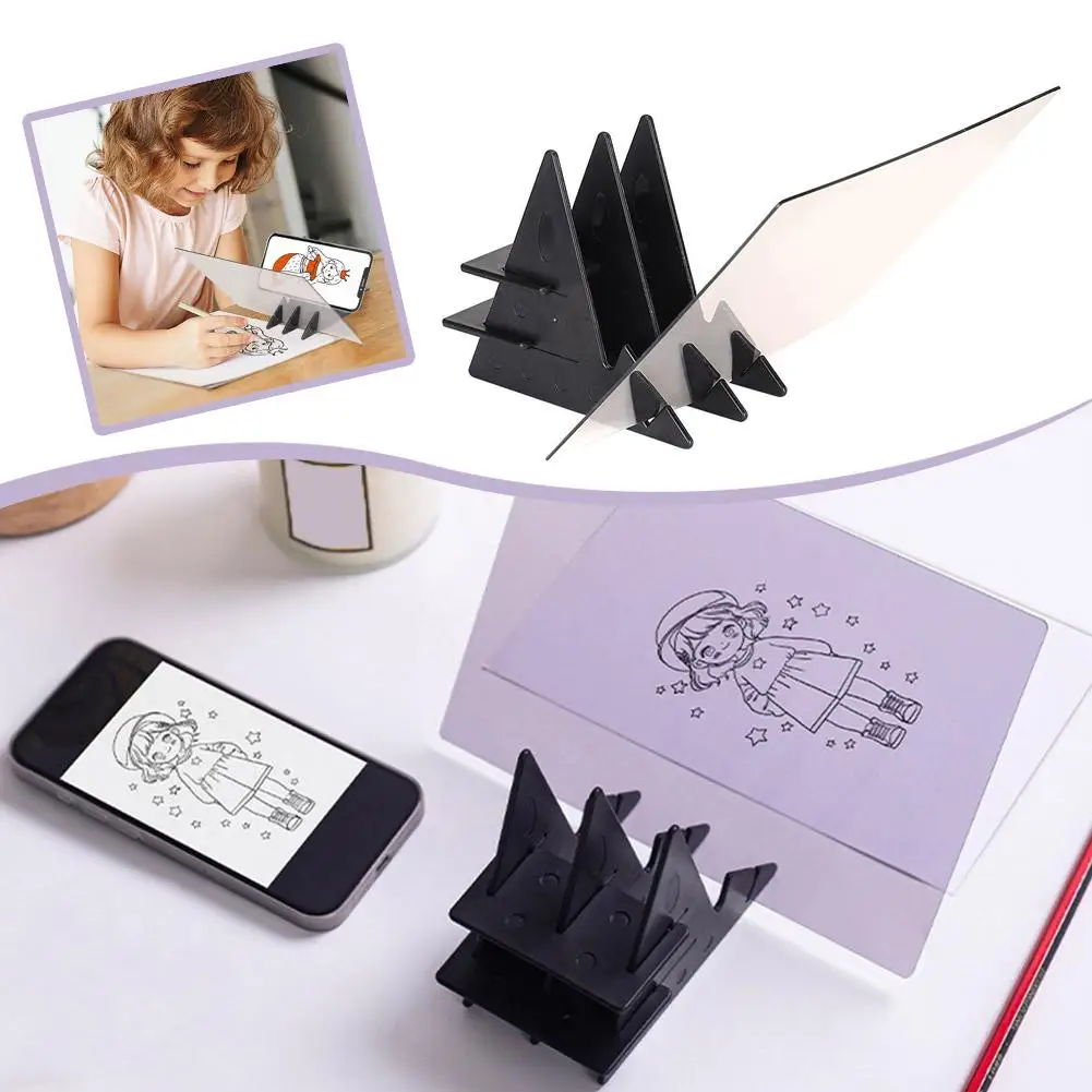 투명 드로잉 보드 학습용 드로잉 도구 DIY 테이블 복사 보드 휴대폰 화면 투사 드로잉 스케치 도구