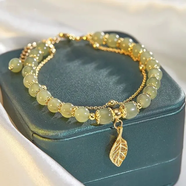 VENTFILLE Gold Hetian Jade Bracelet
