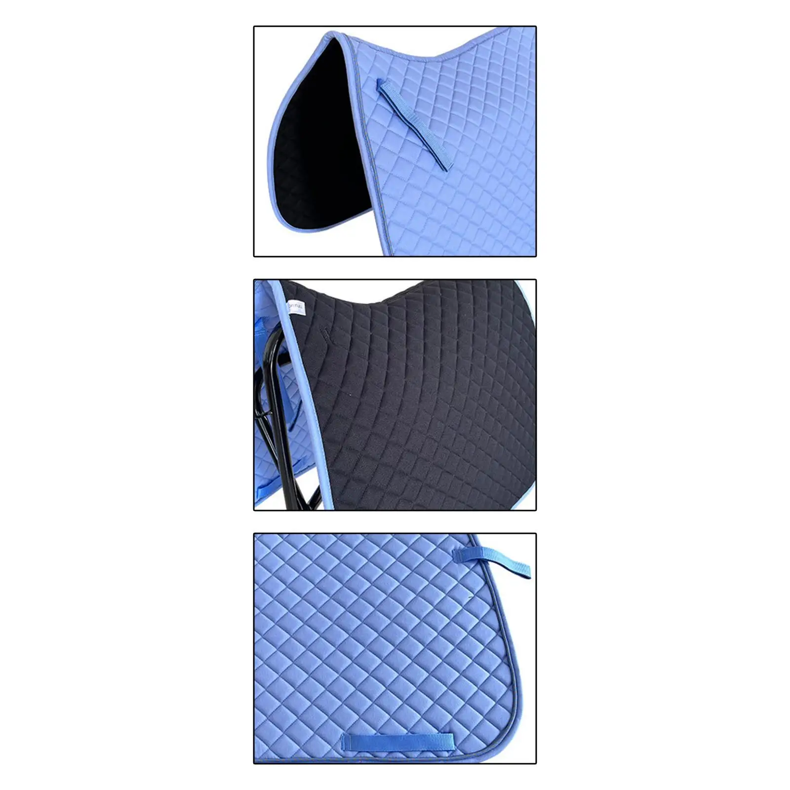 Horse Saddle Pad Portable Protective Lightweight AntiSlip Equestrian Riding Equipment Breathable Thickened Padding Dressage Pad