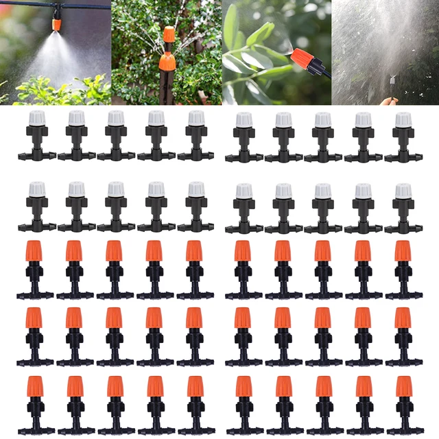 10/20/30 db Mikrocsepp -Öntöző Fúvóka Öntöző Tömlő Víz Permetező Kerti Csatlakozók Sprinklerek