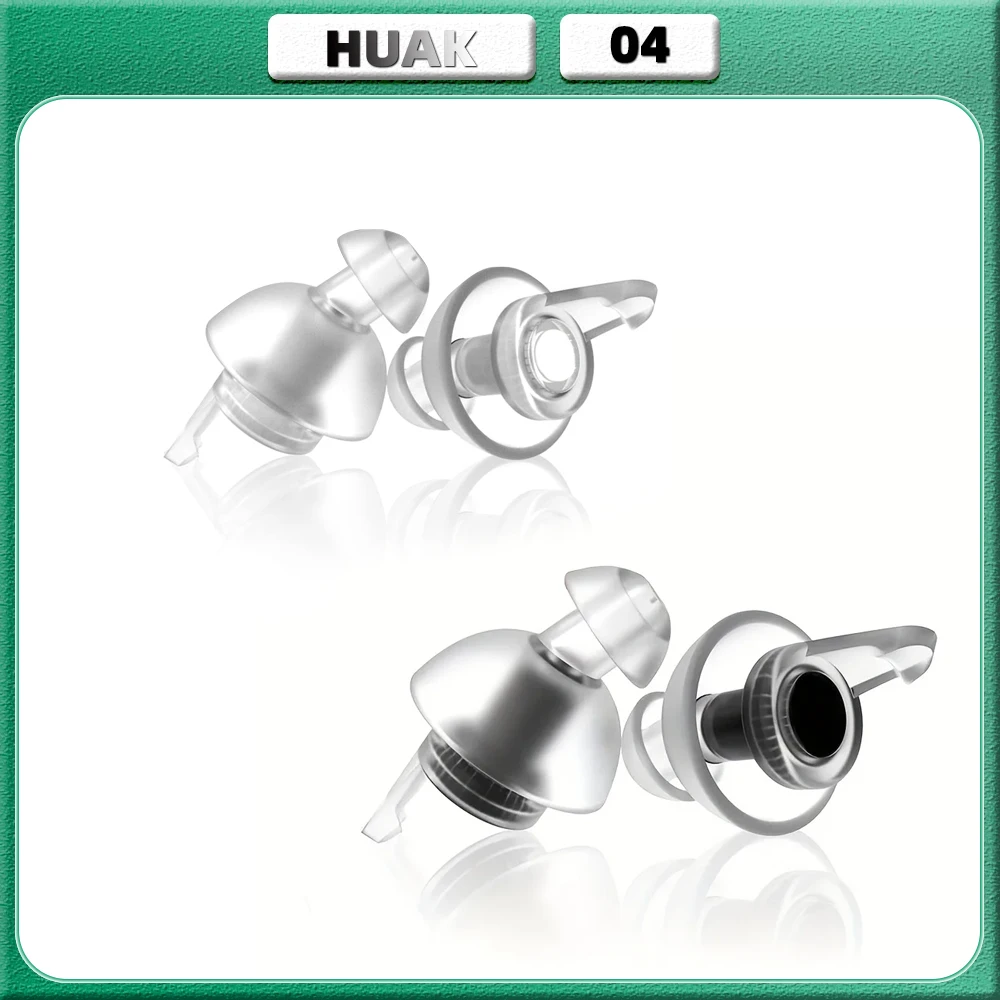 Ear Plugs HUAK High Fidelity Ear Plugs for Concerts Reusable Noise Cancelling Concert Earplugs for Musicians Motorcycle Music Festival