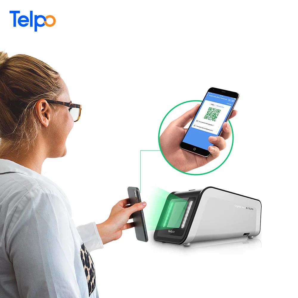 

Telpo 4G здоровье зеленый пароль qrcode решение для проверки считыватель qr-кода с дисплеем/58 мм принтер