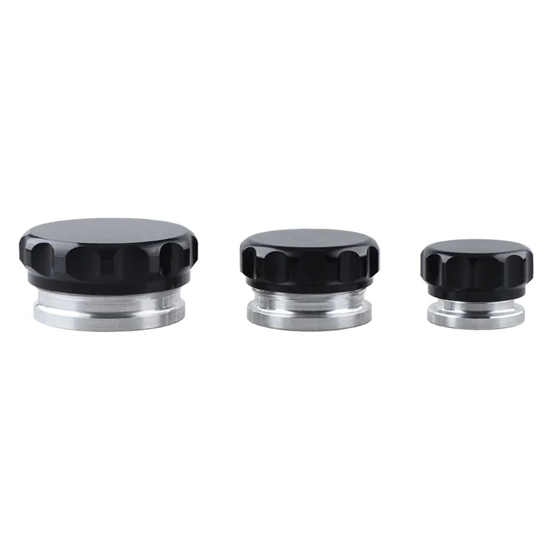 Aluminium Alloy Weld-On Filler Neck Caps for Tanks - Black or Silver