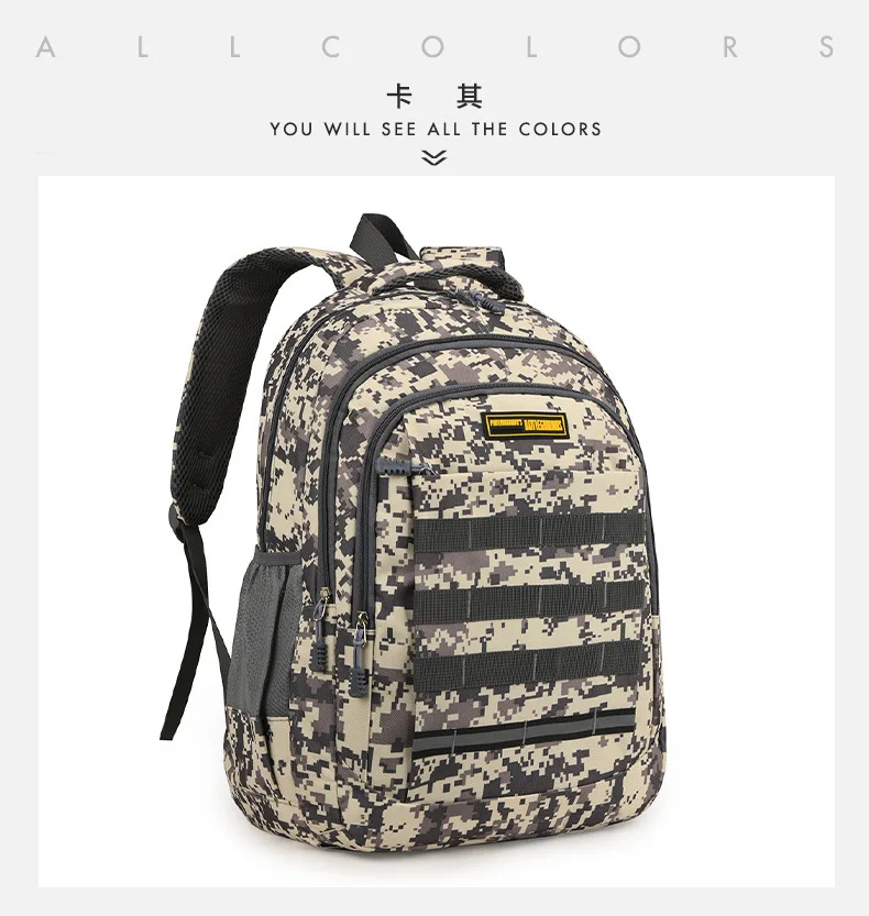 Im Angebot Rucksack Camouflage Trend Junior High School High School Grundschule Student Schultasche Koreanische Doppel Umhängetaschen – Detail 22