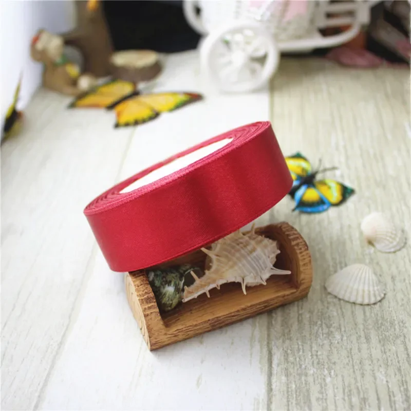 Luxurious Silk Satin Ribbons for Crafts, Gift Wrapping, and Decorative Elegance - 22 Meters