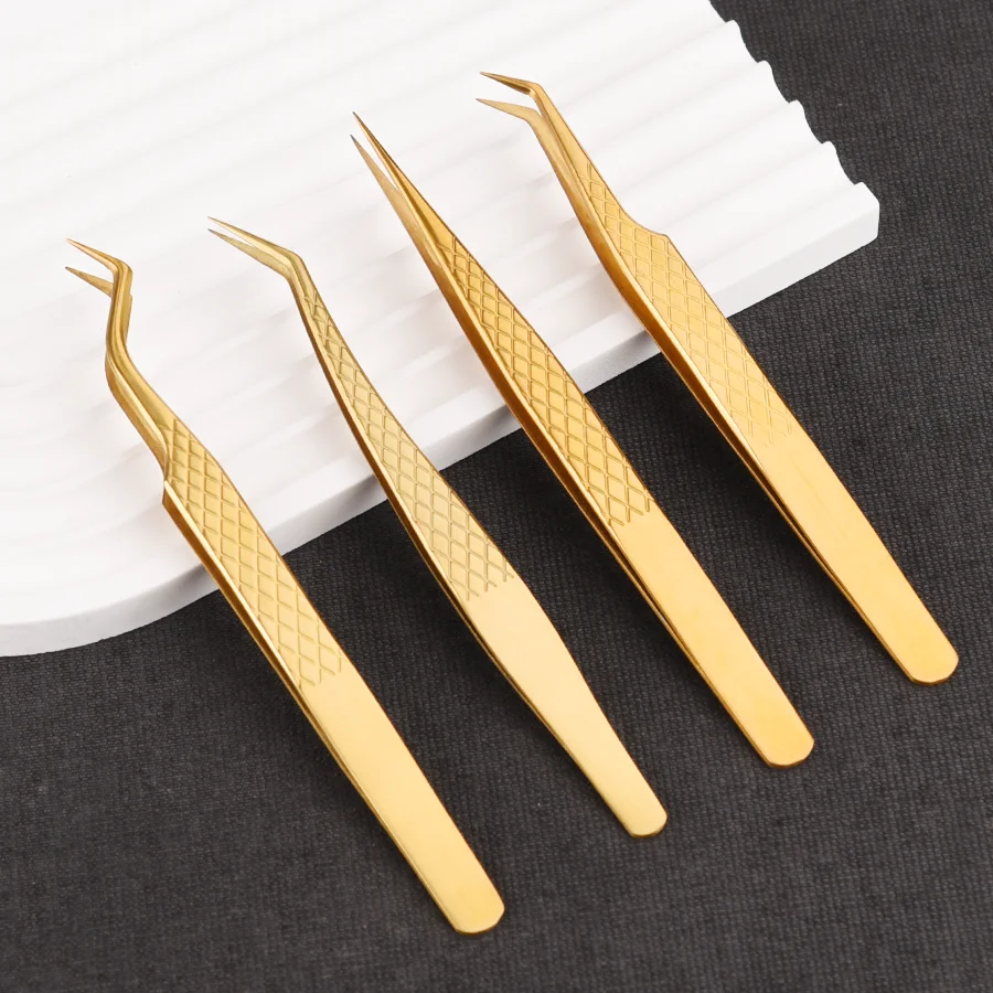 High Precision Stainless Steel Eyelash Tweezers