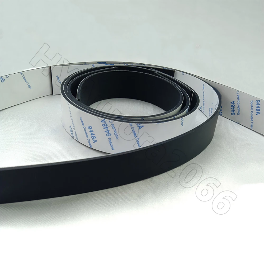 Sealing strip tape rubber seal strip silicone seal strip 1Pc thick 0.5-3mm black silicone rubber self adhesive anti-skid shock absorption L=300mm