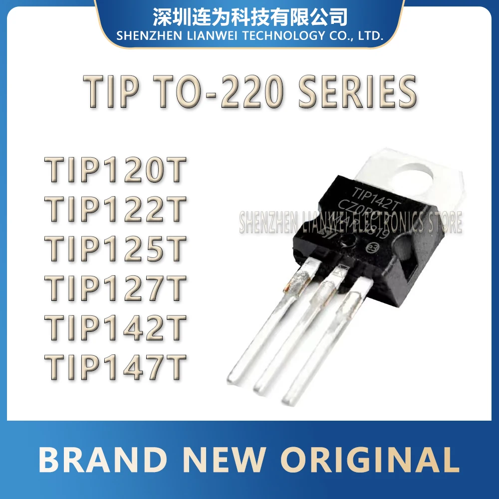 

TIP120T TIP122T TIP125T TIP127T TIP142T TIP147T TIP120 TIP122 TIP125 TIP127 TIP142 TIP147 IC Chip TO-220