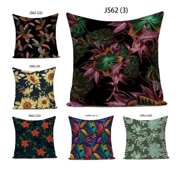 

Tropical Leaves Classic Pastoral Cushion Cover Flower 50x50cm Sofa Bed Chair Throw Pillowcase Home Office Furnishings Pillow G94