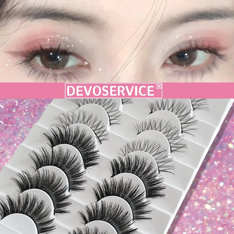 

8 Pairs Natural Long False Eyelashes Dramatic Fluffy 3D Mink Lashes Wholesale Wispy Thick Eye Lashes Maquiagem Pestañas Postizas