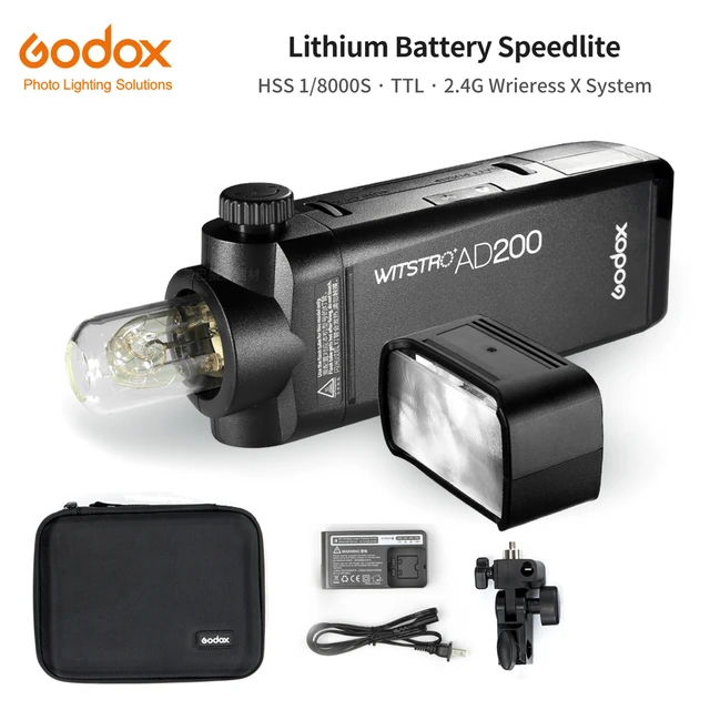 Godox AD200 Witstro - Portable Battery powered TTL and HSS strobe