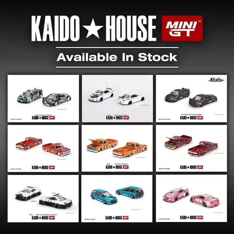 shariff1/64街道ハウスR34＆NSX & M3カスタム3台セット Przedsprzedaż Kaido House 1:64 AE86 BMW M3 E30 GTR R34
