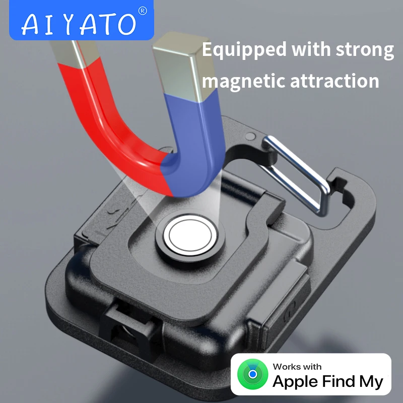 Key Finder AIYATO Bluetooth Tracker Rechargeable USB Flash Drive Work With Apple Find My App GPS Locator Anti Lost Tracker Item Locator Key Chain Locator