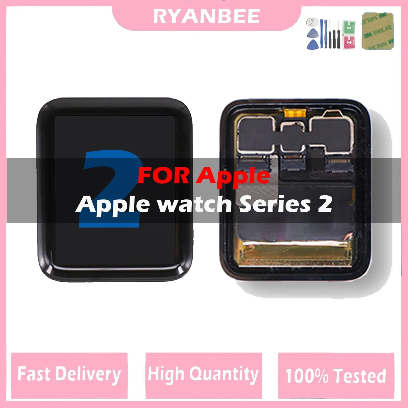 Display Lcd Testato Al 100% Per Apple Watch Series2 38Mm 42Mm Lcd Sostituzione Touch Screen Digitizer Assembly Per Apple Watch S2 Lcd