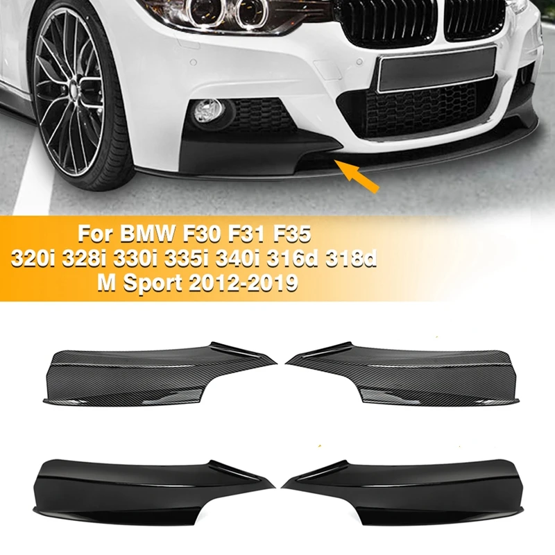 Frontschürze Lip Body Kit Für BMW F30 F31 F35 M Sport 320i 325i 328i 335i 2012-2019  Nebel lampe Abdeckung Trim Spoiler Splitter Canards - AliExpress