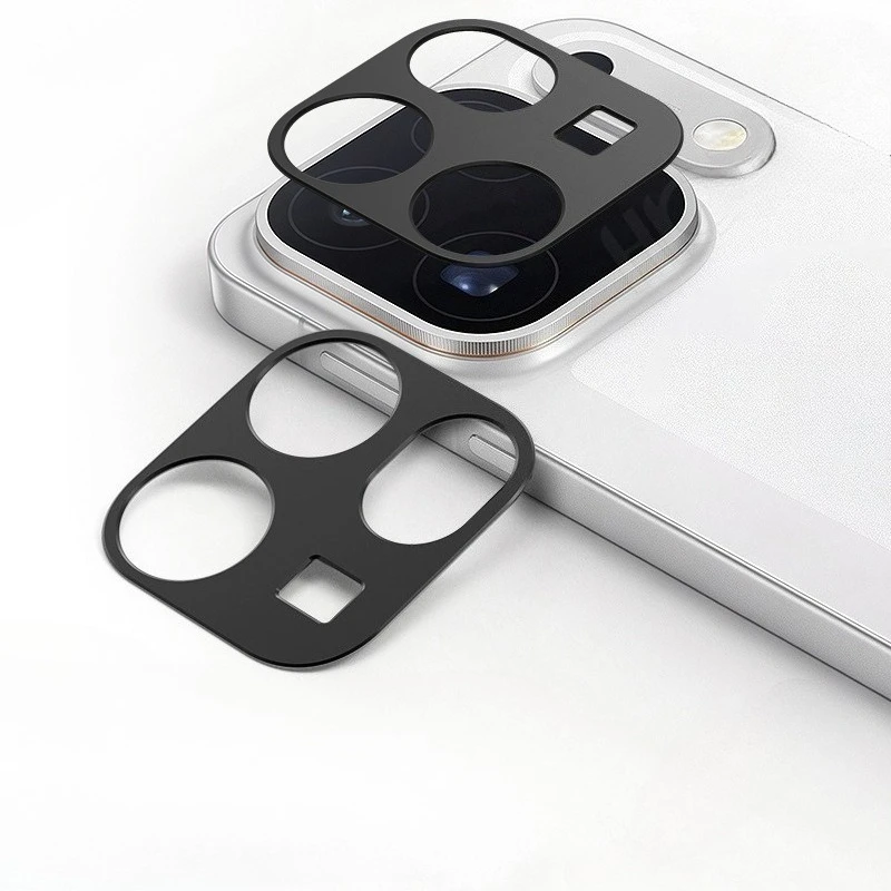 Premium Aluminum Alloy Camera Lens Screen Protector - Hollow Metal Cover Design