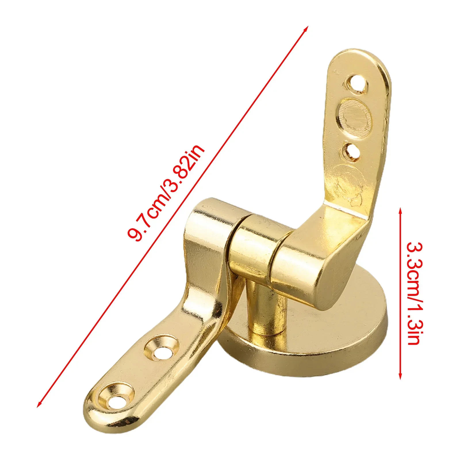 Gold Toilet Seat Hinge Flush Toilet Cover Mounting Connector Lid Hinge Mounting Fittings Replacement Parts Zinc Alloy toilet seat accessories toilet hinge replacement