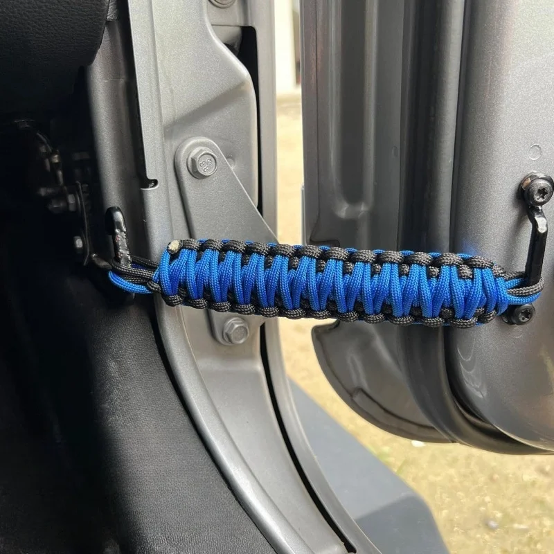 Parachute Rope Braided Strap JK-JL Wrangler Conversion Parts Door Limit Tie Downs Fixed Braided Rope for Heavy Duty