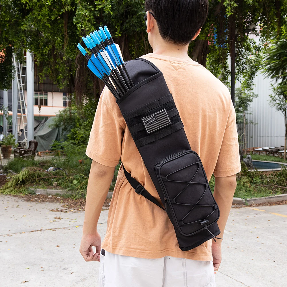 Archery Quiver Bag Bottom Thickening Compound Recurve Bow Holder Adjustable Strap for Outdoor Archery Hunting Accessories