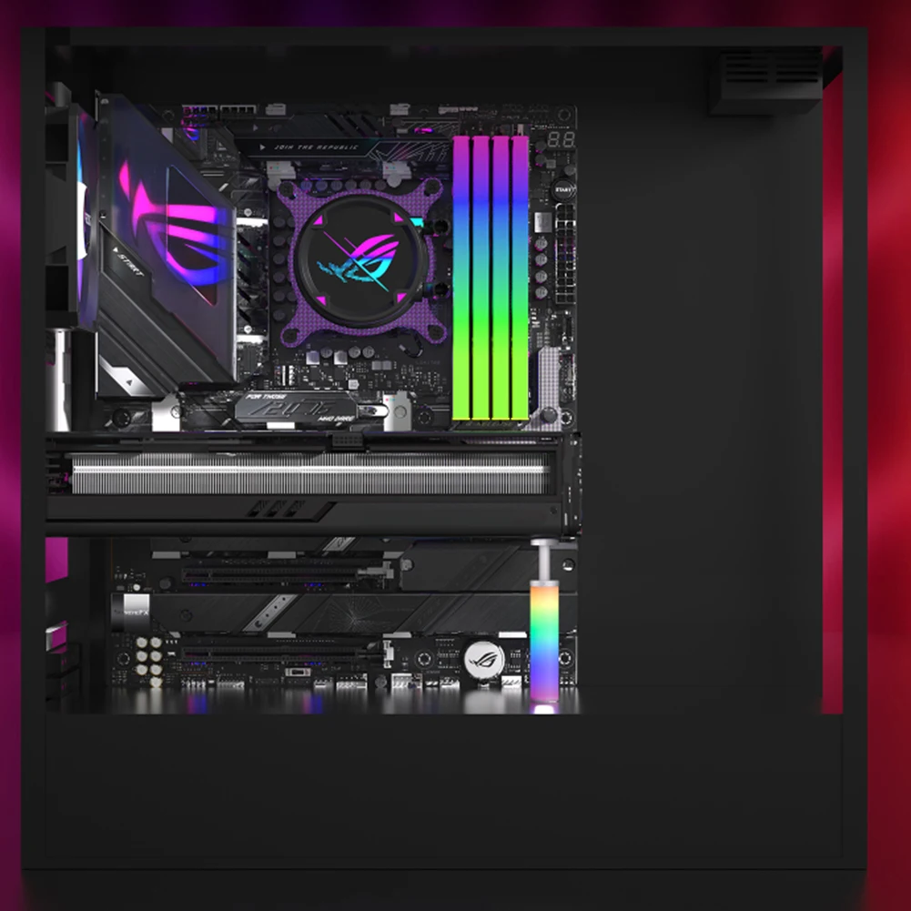 ARGB Graphics Card GPU Holder 5V 3Pin Adjustable Telescopic Rotary Screw Aluminum Alloy Support Vertical GPU Video Card Bracket