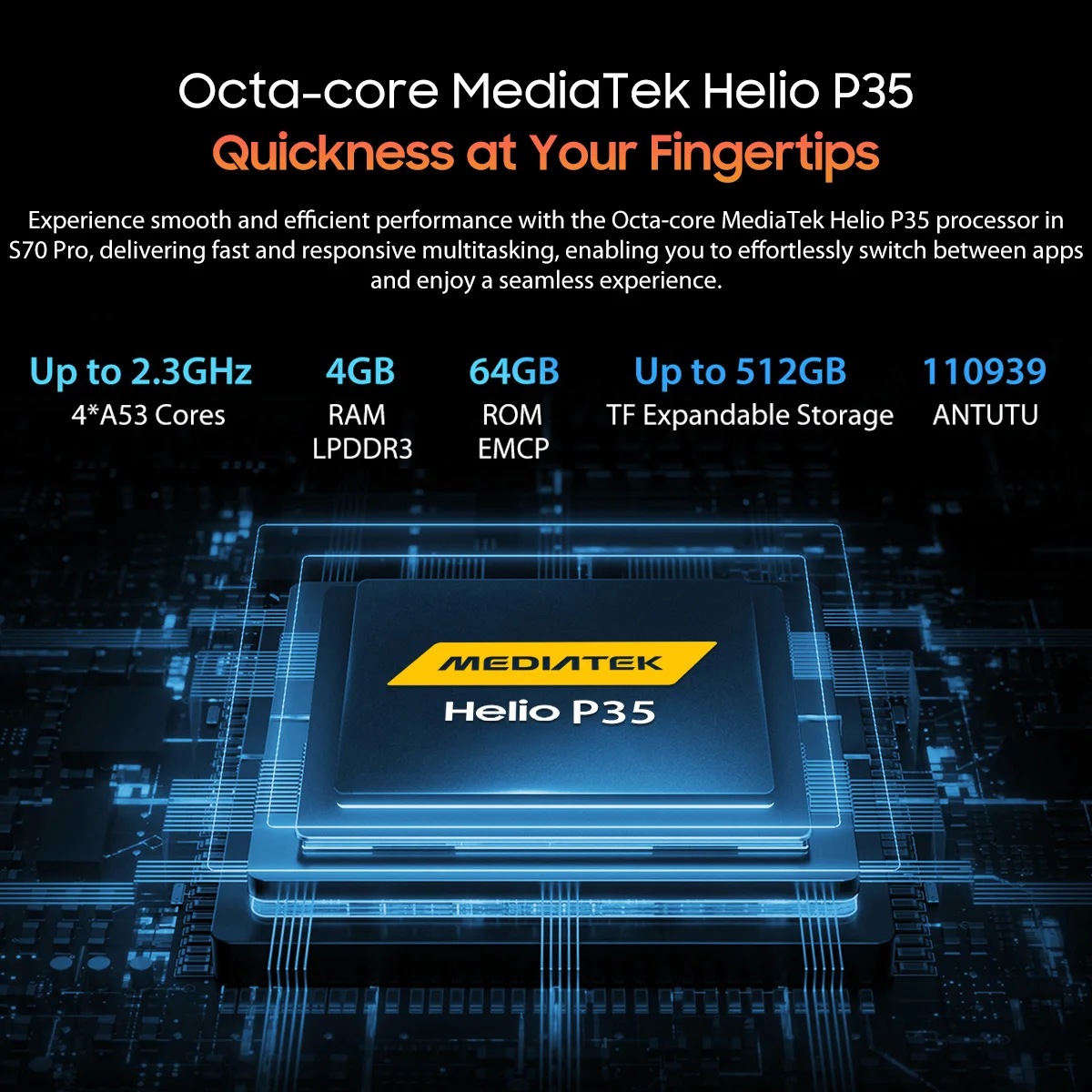 OSCAL S70 Pro Rugged Phone 6.1'' HD+ IPS Display MT6765 Octa core 4GB RAM 64GB ROM 13MP Rear Camera, 6580mAh Battery NFC Mobile