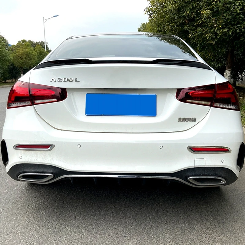 For Benz A180 A200 W177 2020+ Spoiler High Quality Abs Plastic Rear Roof Spoiler Wing Trunk Lip Boot Cover Car Styling