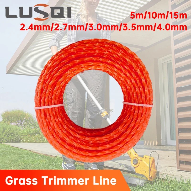 Premium Nylon Spiral Lawn Trimmer Line