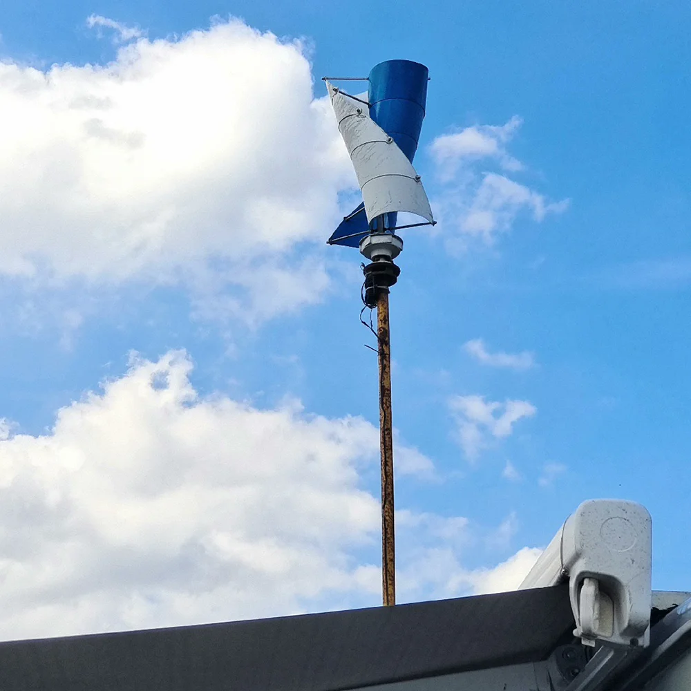2KW 3KW Wind Generator Vertical Axis Wind Turbine 12V 24V 48V Complete System Kit Low Start Speed Low Noise Home Appliance