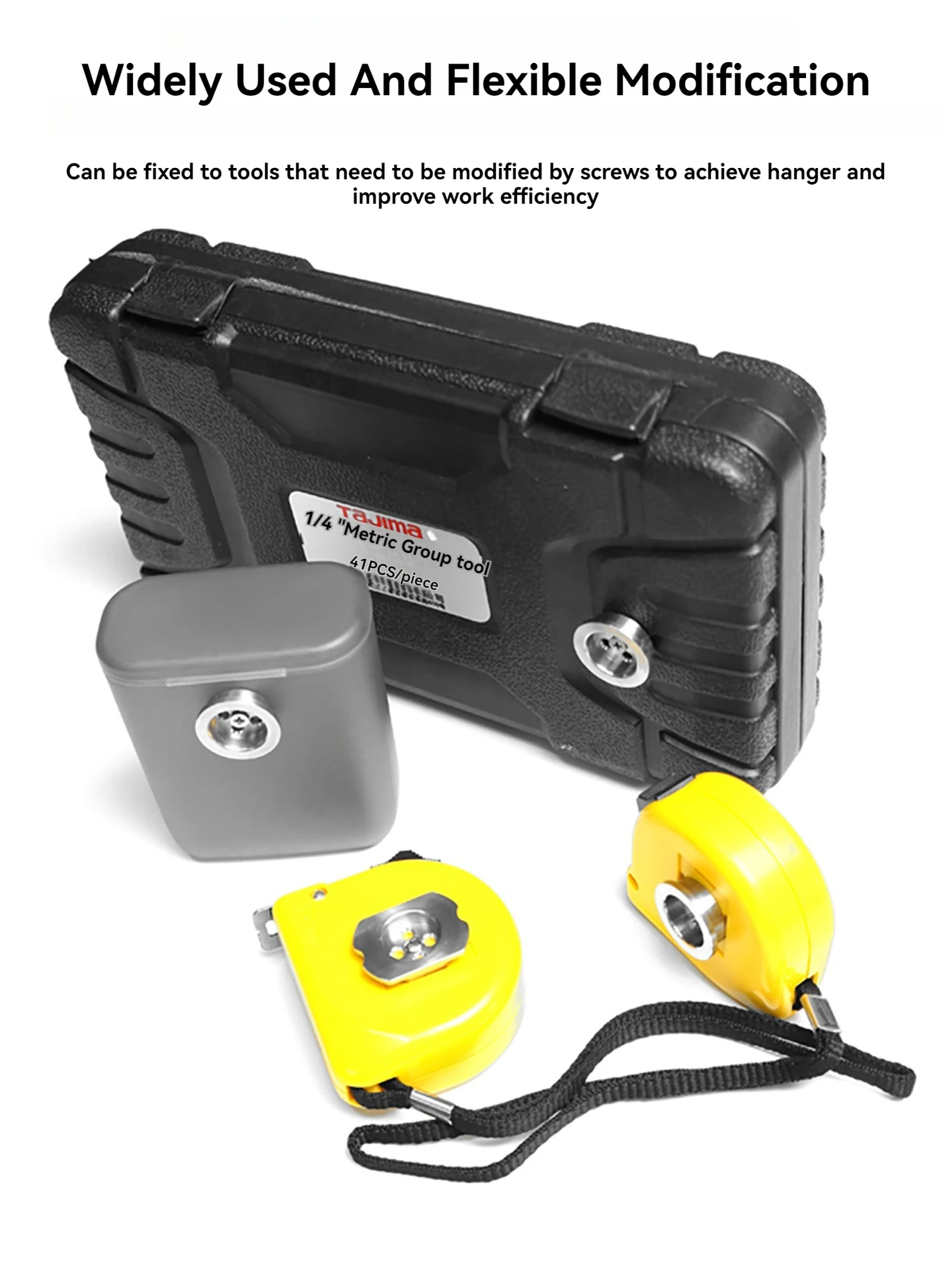 New Narrow Quick-hang Buckle with Bits Hook - for Tape Measure Electric Drill Modified Electrician