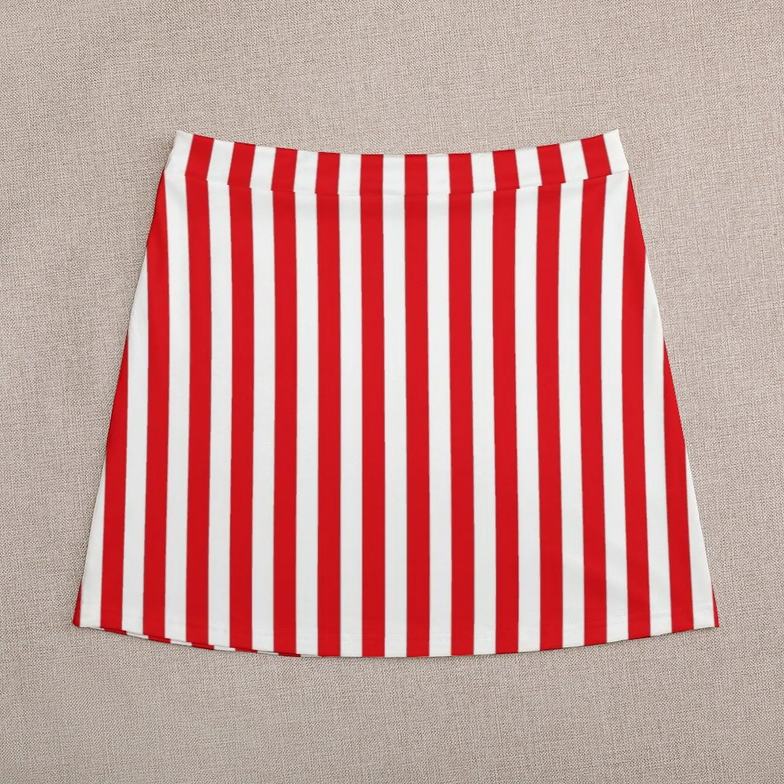 Red Stripes Mini Skirt elegant social women's skirts Summer dress women clothing 2023 new arrivals