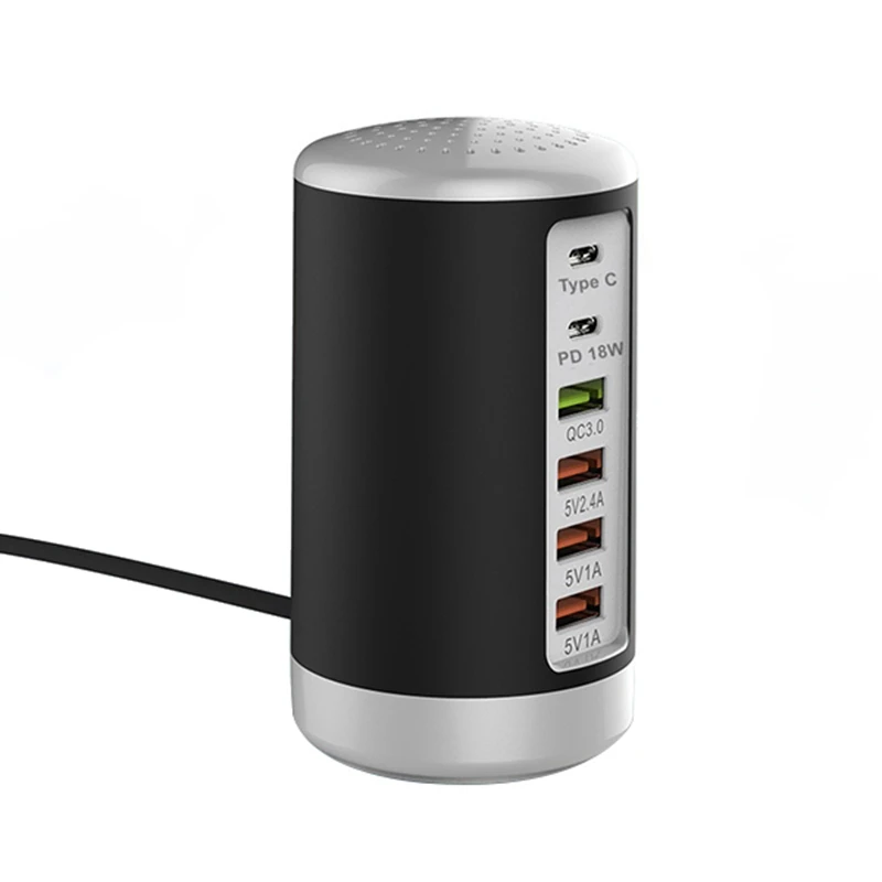 

USB-концентратор для быстрой зарядки, 65 Вт, 6 портов USB Type-C