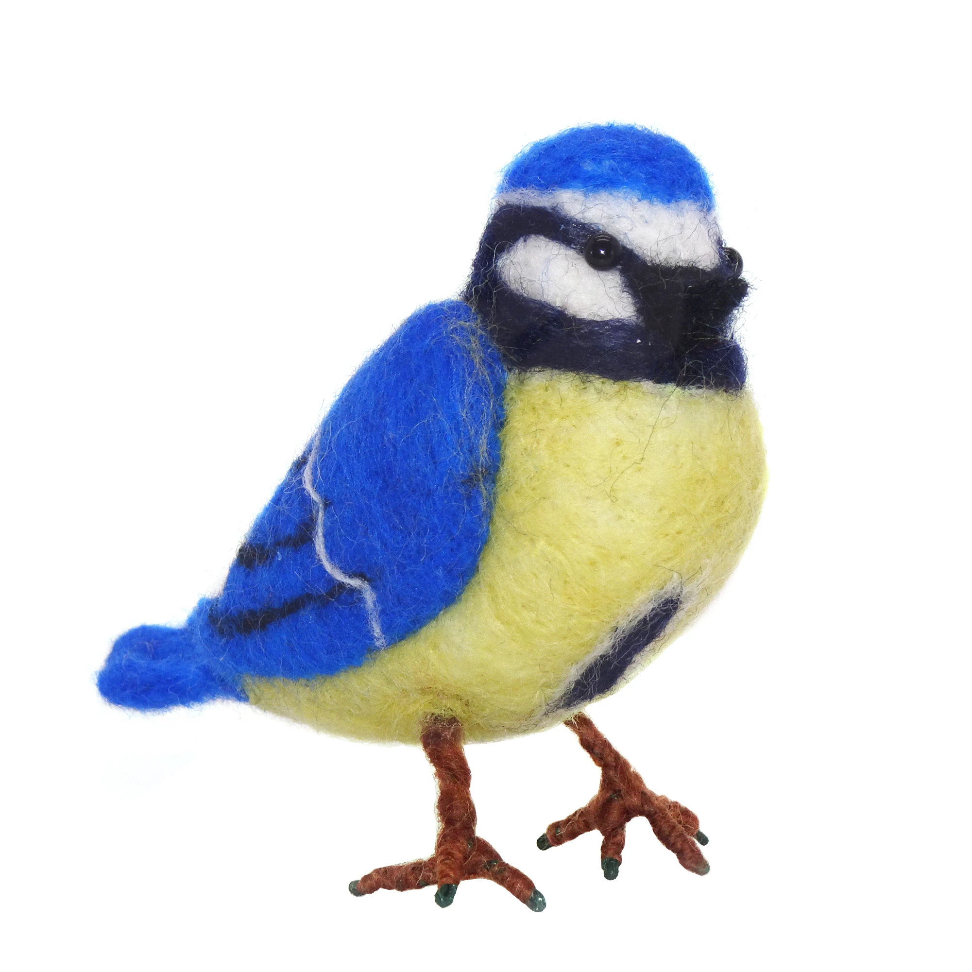 Blue Tit Bird Needle Felting Kit for Beginners Gift for Mom Include Everything to Make