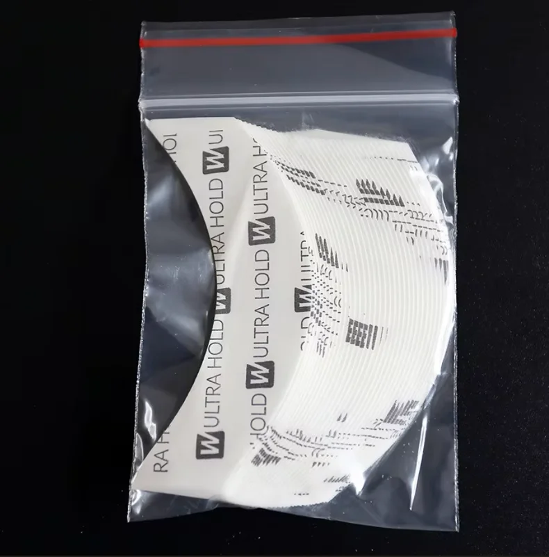36개입 4가지 모양 7.6cm*2.2cm 화이트 울트라 홀드 테이프 레이스 프론트 테이프 아크 양면 테이프 가발 접착용