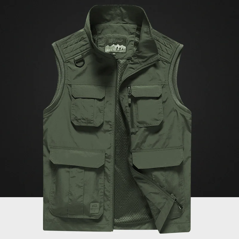 Description Picture 5 of itemSleeveless Jacket Fashion Fishing Vests For Men's Photography Casual Waistcoat 2024 Spring Autumn Outdoors Military Clothing