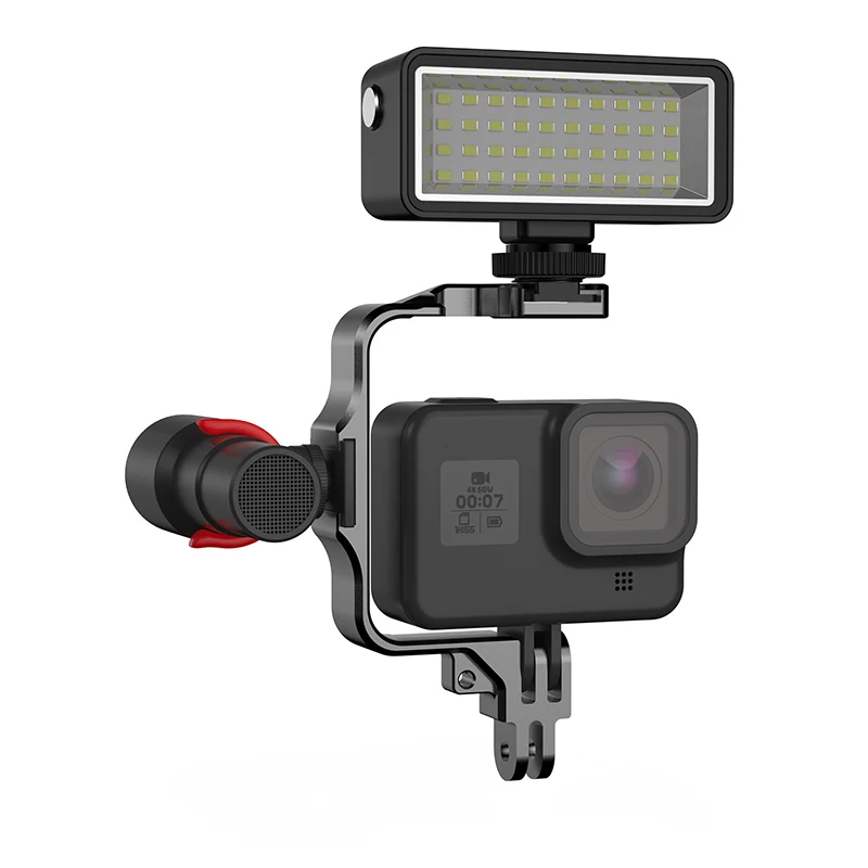 Waterproof Fill Light Diving LED Light For GoPro Hero 13 12 11 10 9 8 SJCAM Insta360 AKASO DJI Osmo Action Camera Accessories