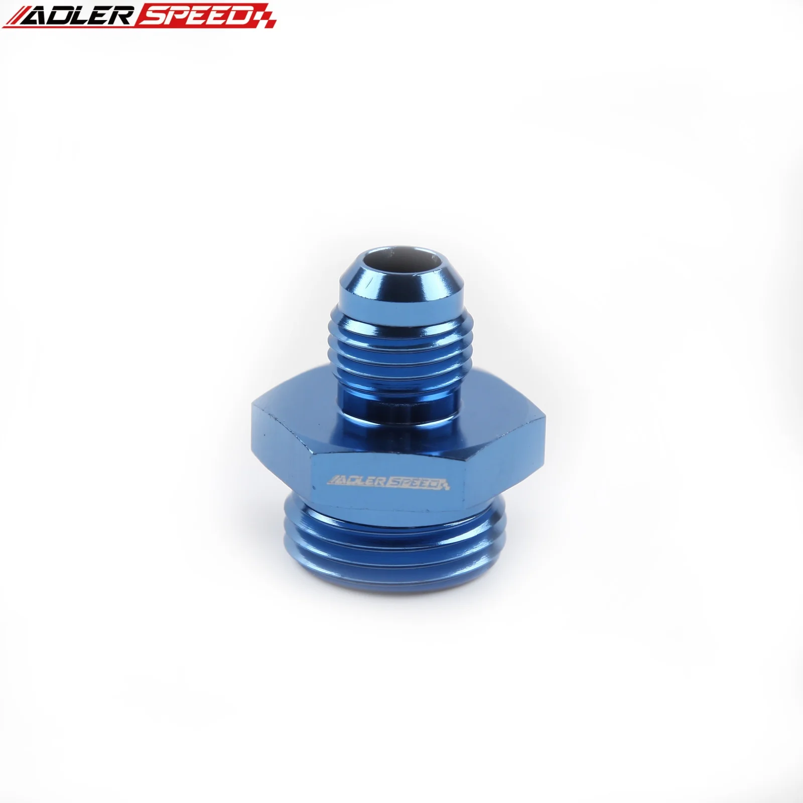 ADLERSPEED -6AN AN6 JIC 남성 - 7/8 x 20 UNF 직선 호스 피팅 어댑터 파란색