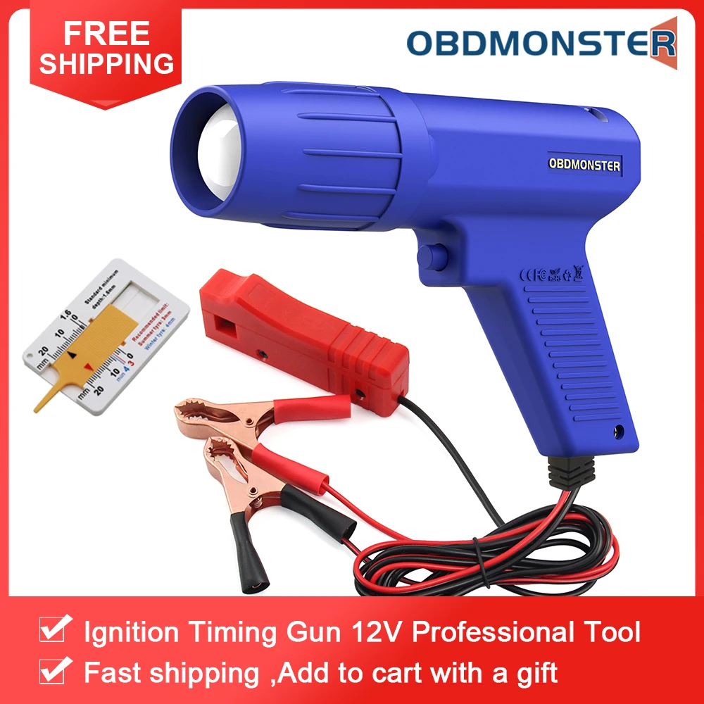 Ignition Timing Gun Strobe Lamp 12V Car Timing Light Diagnosis Tools Styling Inductive Petrol Engine Timing Light Repair Tool