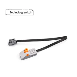 Electric Motor Set with LED Light and Power Function for MOC Building Blocks Cars (Switch)