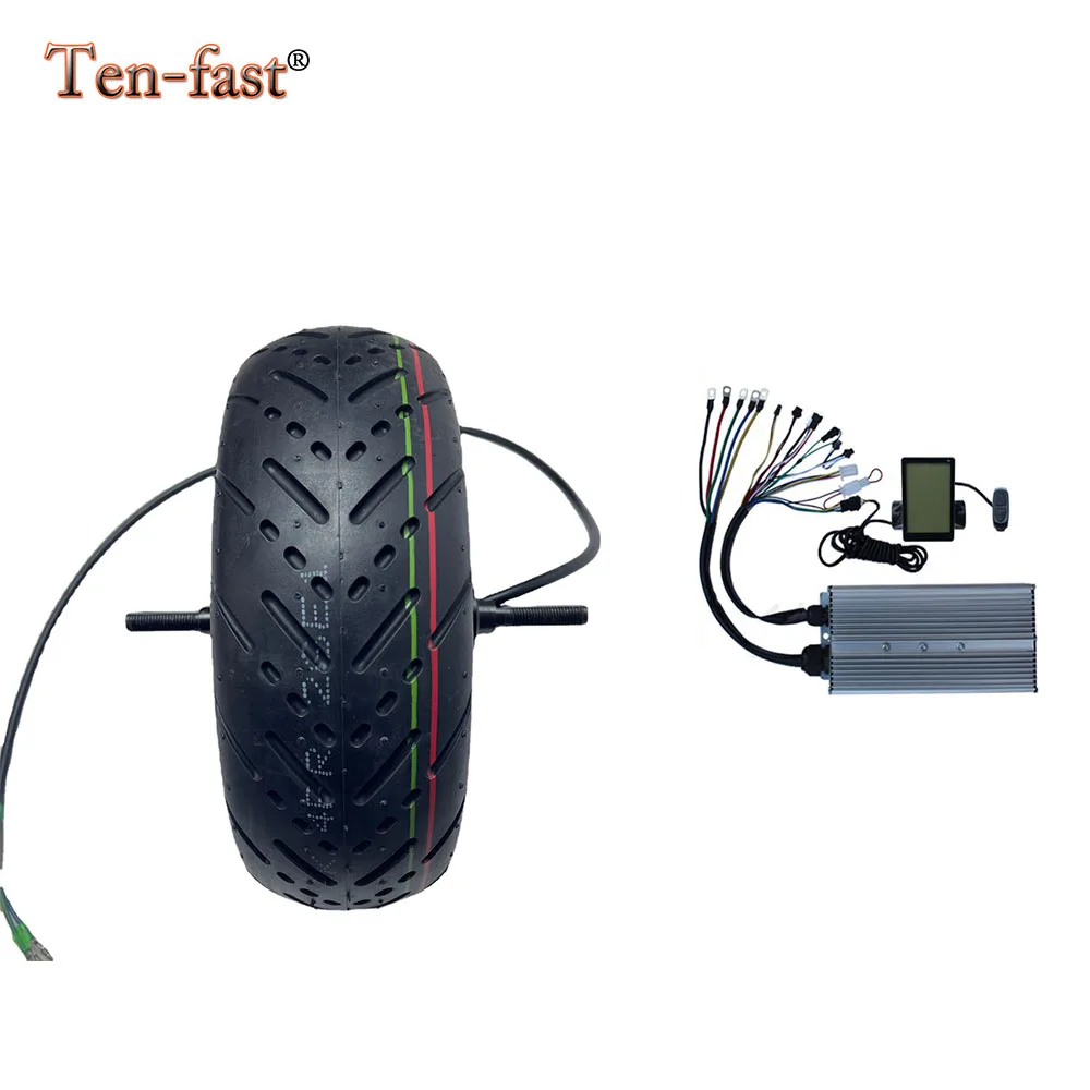 11 Inch 5000W 70km/h 48V/60V DC Brushless Hub Motor Kits Scooter Motor Electric Motorcycle with Controller LCD Display