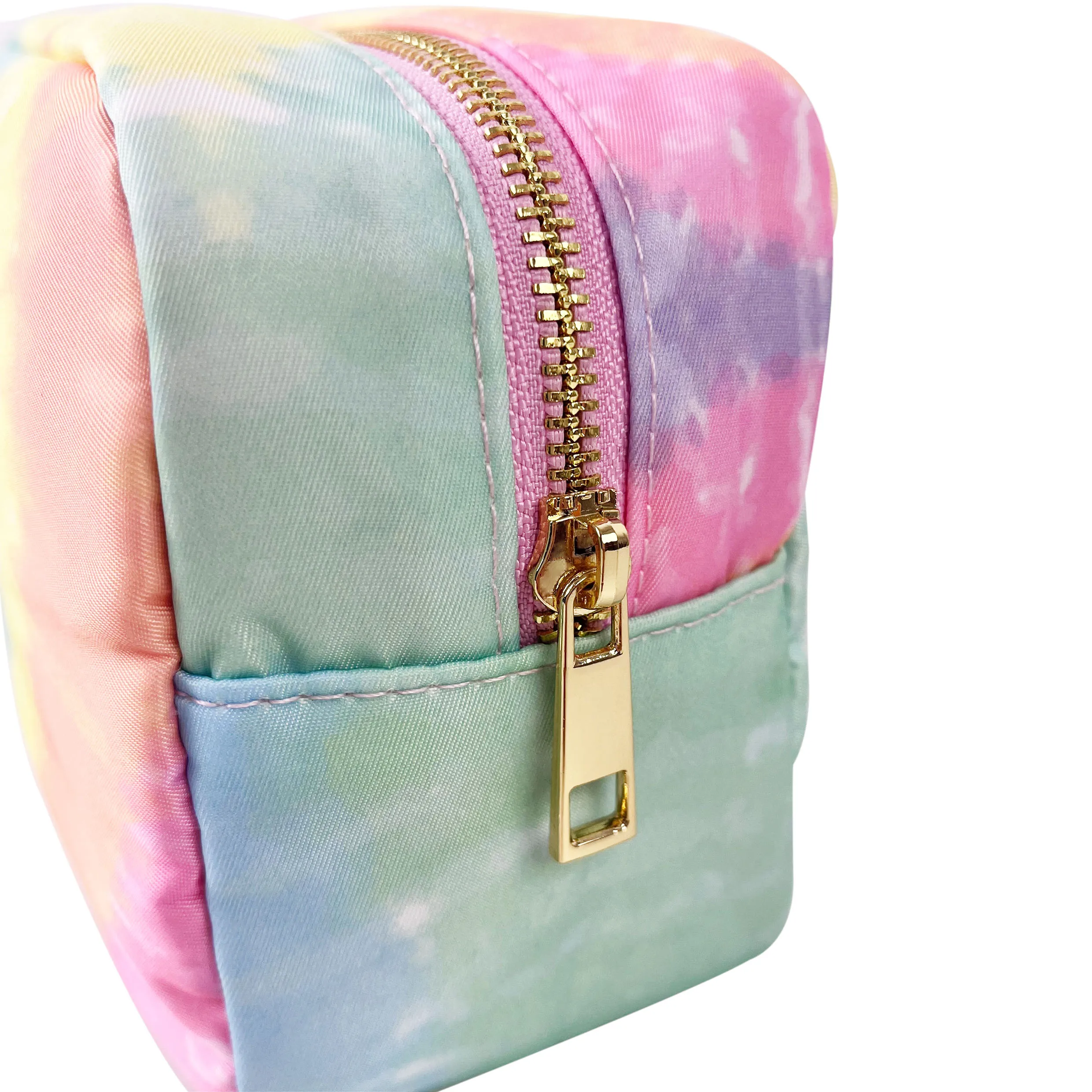 Trendy Gradient Canvas Cosmetic Pouch Sun Flower Printing Nylon Waterproof Makeup Bag Lipstic Toiletry Women Storage Organizer 5