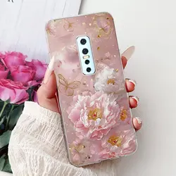 Clear Luxury Fashion Flowers Cat Design Soft Back Phone Case for Vivo V17 Pro (6046)