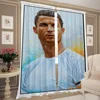 Window Kitchen Curtains for Living Room 2 Pieces Blackout Curtains Door Curtain Cristiano Ronaldo Partition Bedroom Decoration 2