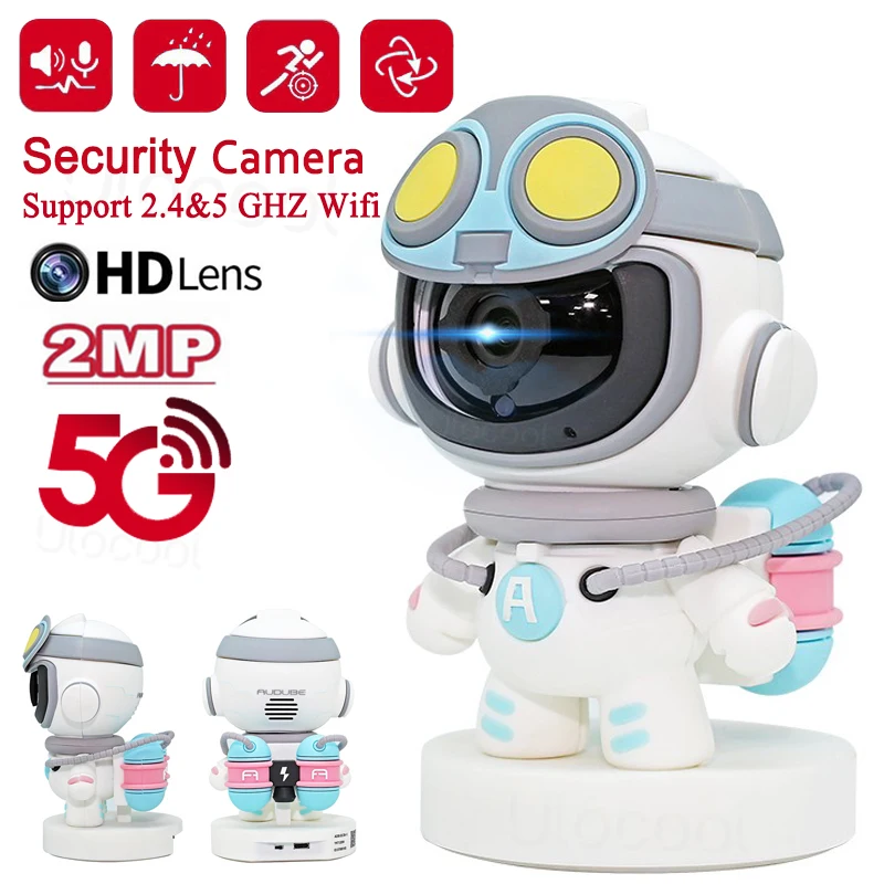 Audube Robot Wifi Ip Camera Wireless Monitor Indoor Automatic Track 2mp
