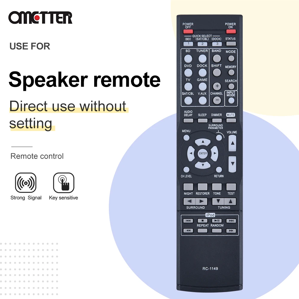 Telecomando Universale Di Ricambio RC-1149 Per Denon AVR-391, AVR-1311: Sostituto Perfetto, Pronto All'Uso