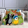 The Little Mole Blanket Flannel Friends Together Cozy Soft Fleece Bedspread Classic Cartoon Blanket Gift for Children Kids 5