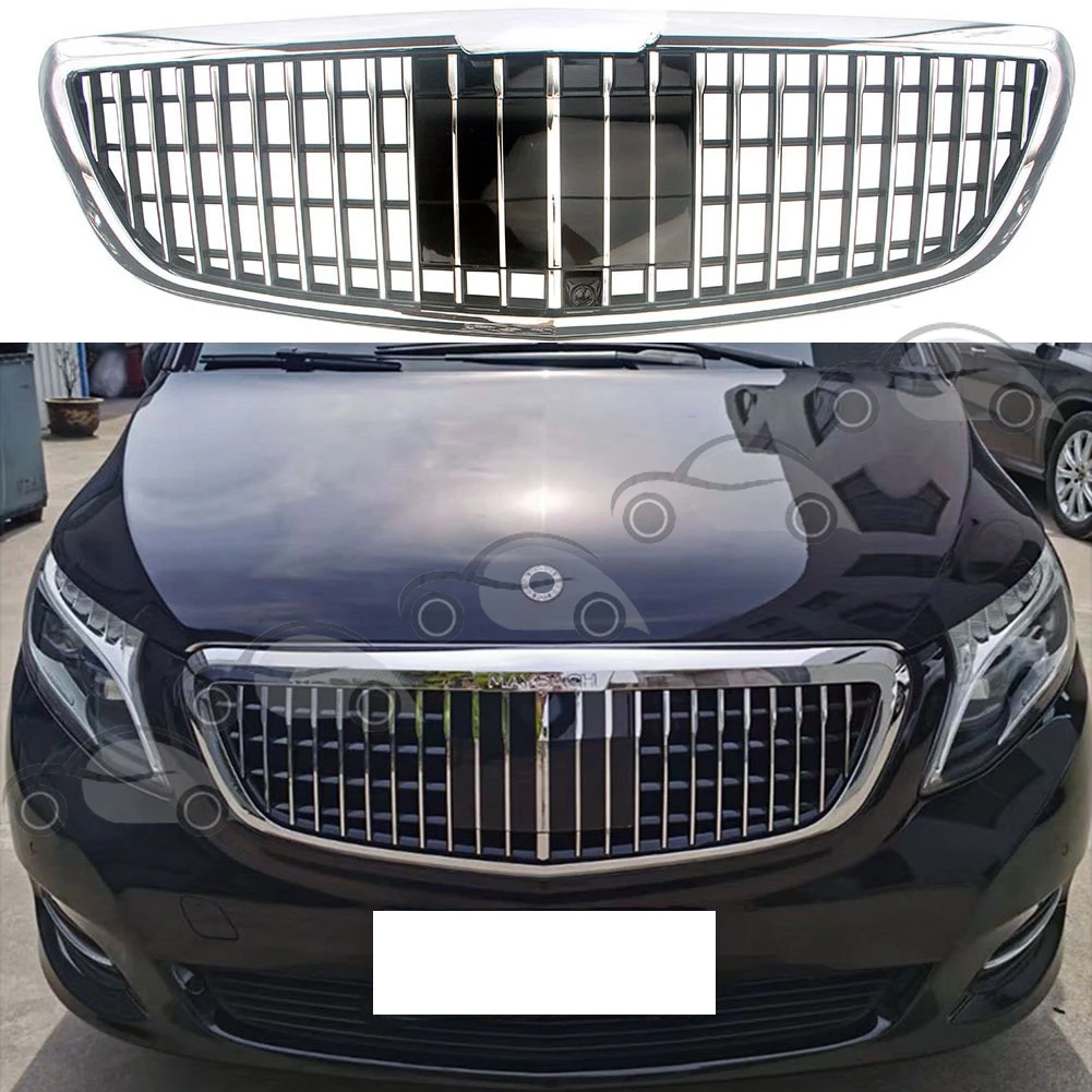

Передняя гонка Facelift решетка верхняя решетка для Mercedes-Benz V-Class W447 V220d V250d V260L 2016 2017 2018 2019 Maybach стиль