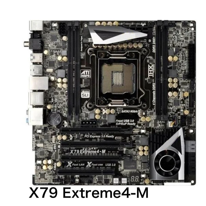 Per La Scheda Madre Desktop Asrock X79 Extreme4-M X79 Lga 2011 Scheda Madre Ddr3 Testata Al 100% Ok Completamente Funzionante Spedizione Gratuita