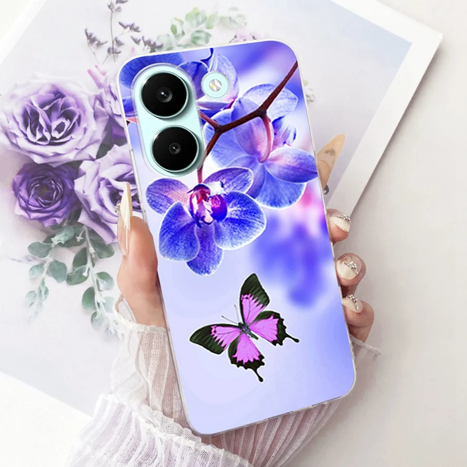 Colorful Flowers Painted Soft Slim Phone Case Cover