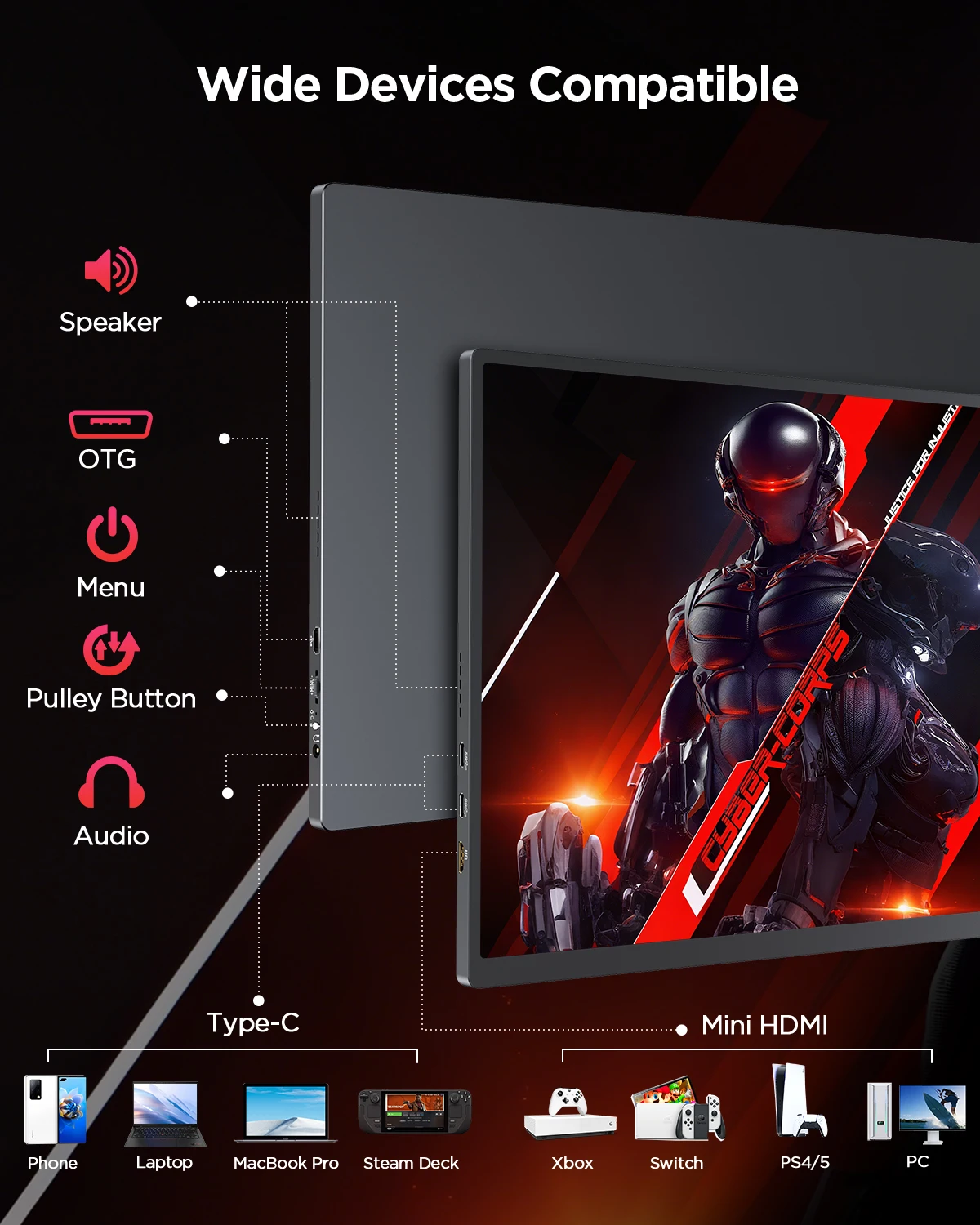 16インチ 2k 1440p 120hz Amazon.com: CNBANAN 2K Portable Monitor 120Hz 16 Inch